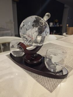 Etched Globe Canter