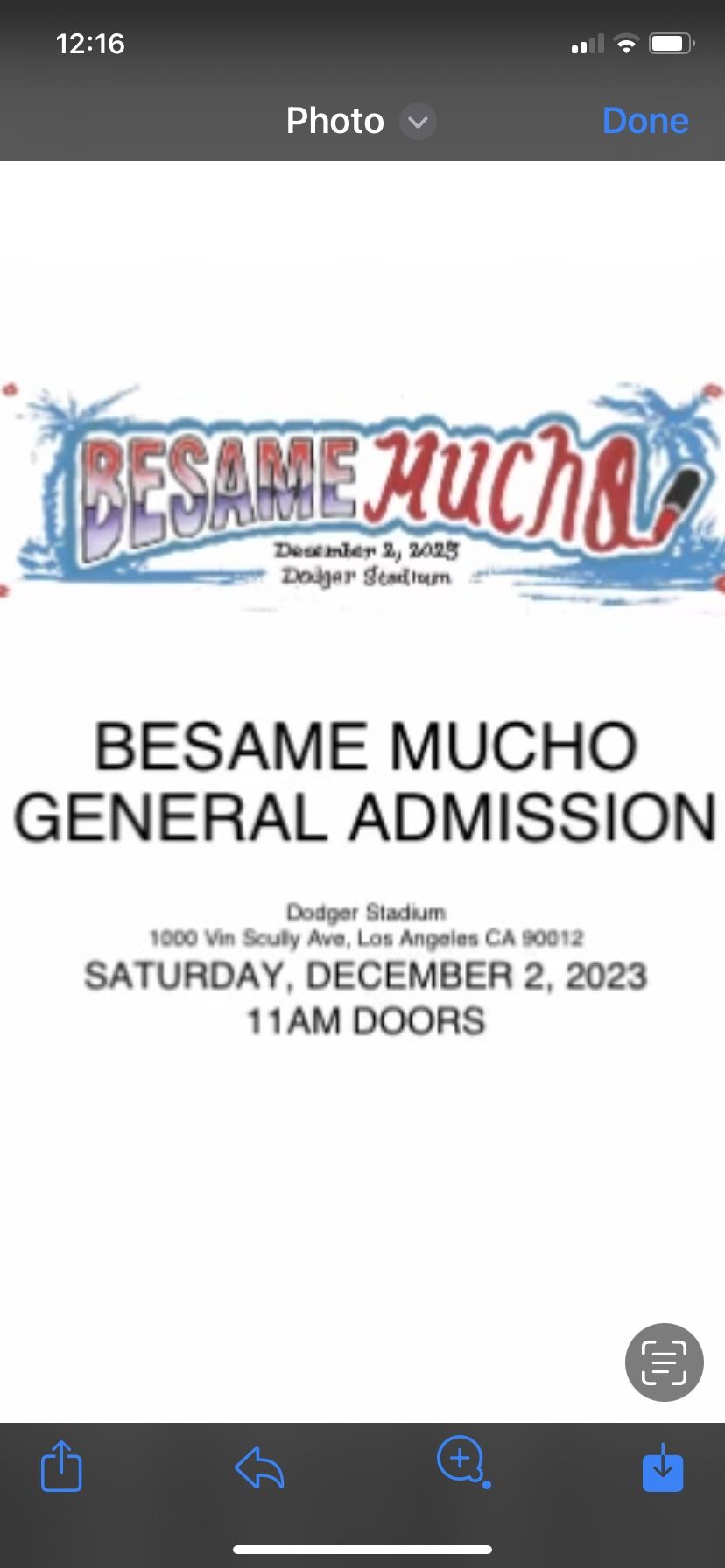 Besame Mucho Tickets