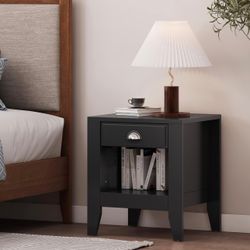 Black Nightstand 1pc