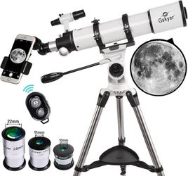 Gskyer Telescope 600x90mm AZ Astronomical Refractor Telescope for Adults Astronomy, German