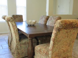 Large Dining Table And Chairs Set