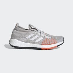 Adidas Pulseboost HD Grey/White/Solar Red Size 10 ** READ **