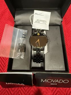 Unisex Swiss Museum Classic Black PVD Stainless Steel Bracelet Watch 40mm