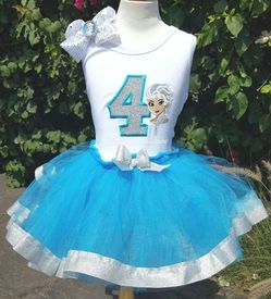 Elsa custom tutu set