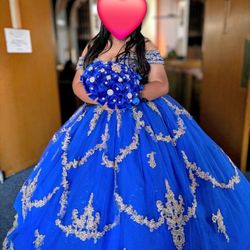 Royal Blue Quinceañera Dress