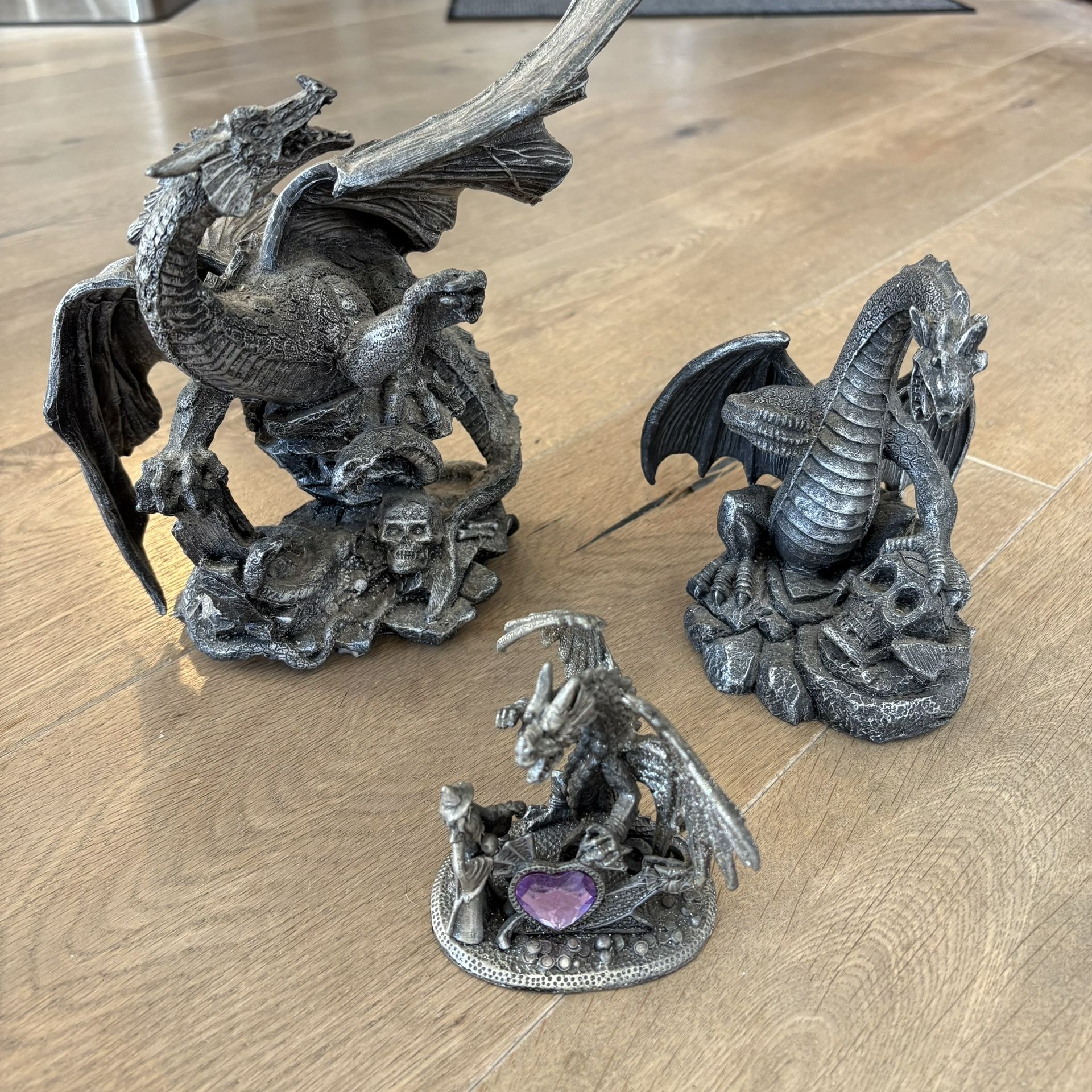 Dragon Collection Made Out Of Pewter