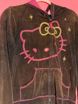 Brown hello Kitty zip up