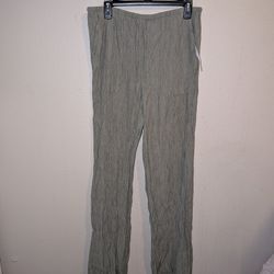 Zara Women's Elastic Olive Green Pants in size Large