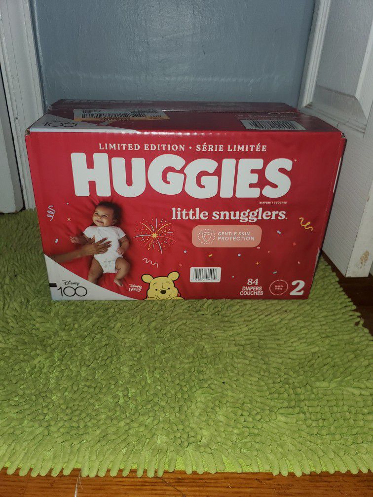 Huggies Little Snugglers 84 Diapers Size 2