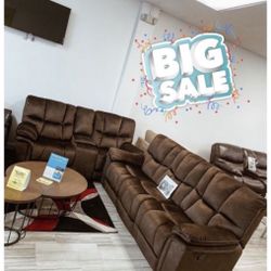 COMFY NEW BARCELONA RECLINING SOFA AND LOVESEAT SET ON SALE ONLY $999. IN STOCK SAME DAY DELIVERY 🚚 EASY FINANCING