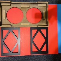 Large Wooden Dog Bowl Holder