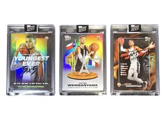 Lot Of 3 Victor Wembanyama 2024 Topps Now Basketball RC Rookie Cards 