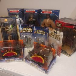Vintage STAR WARS Characters Lot Of (10)  Collectors Dream New In Package Never Opened 