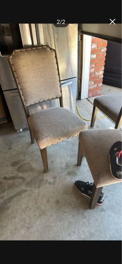 Wood table 6 chairs