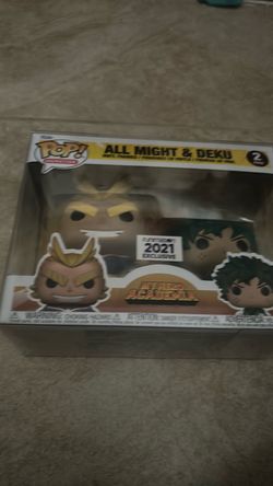 All might and Izuku funko pop