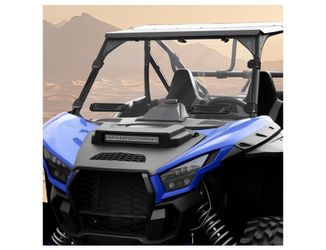 Xatvxutv Front Vented Full Windshield Fit for Kawasaki Teryx KRX 1000 2020-2025 Accessories, Scratch Resistant Hard-Coated Poly Clear Windscreen, Dust