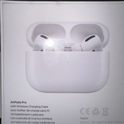 New In The Box Apple AirPods Pro With Wireless Charging Case 