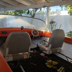 1963 Sea King Boat Wt A 35 Hp Johnson Outboard 