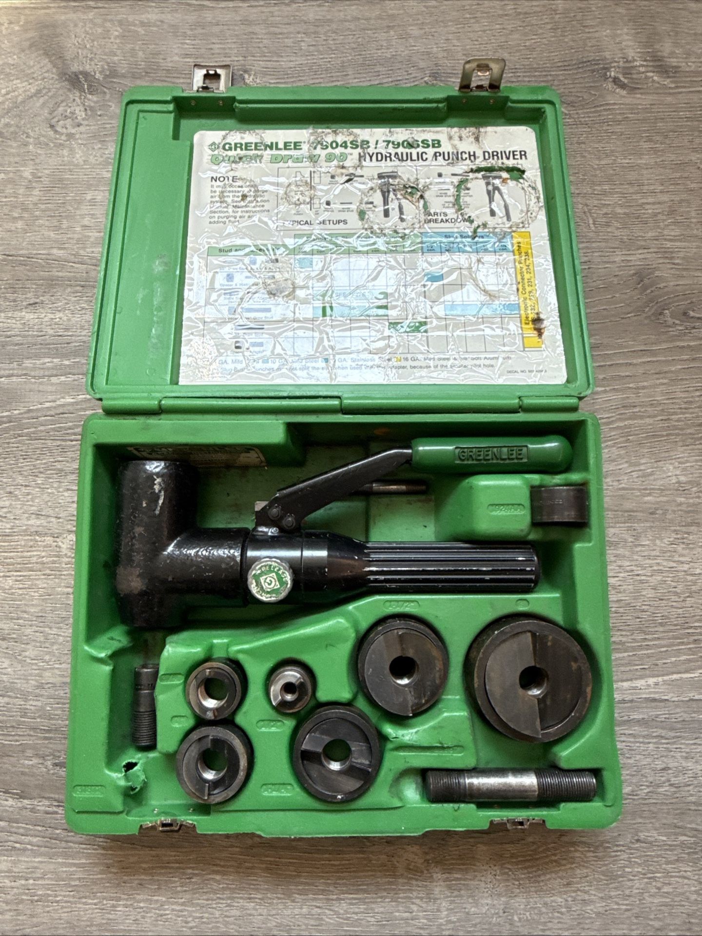 GreenLee 7904SB Quick Draw Punch Set