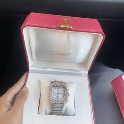 Cartier santos 40mm with thorn design