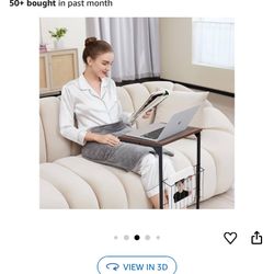 Small Narrow Sofa Table for Couch and Recliner