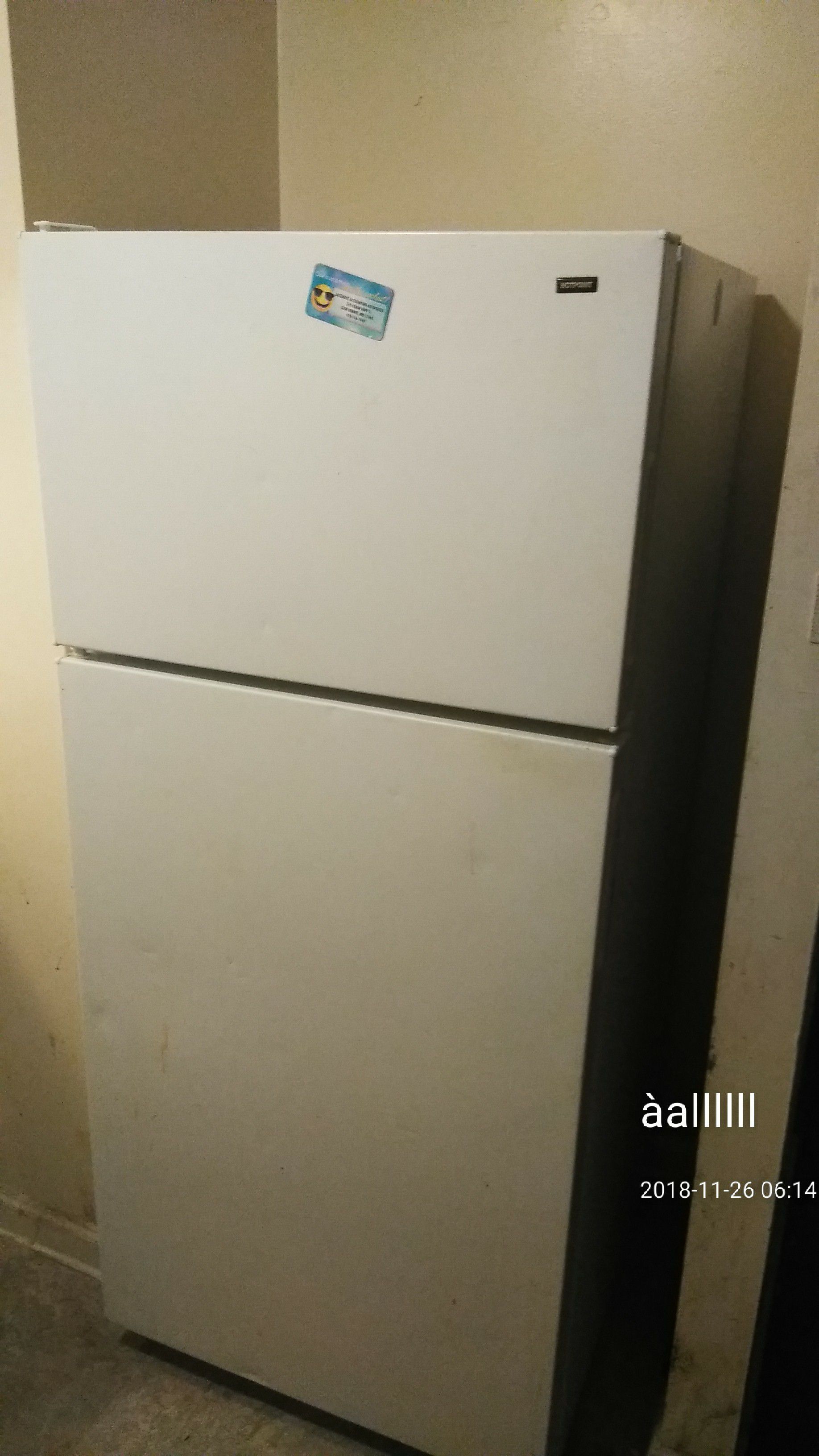 Nice clean refrigerator