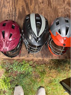 3 Used Lacrosse helmets