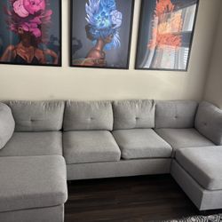 ASHWELL 5 Piece Upholstered Sectional 