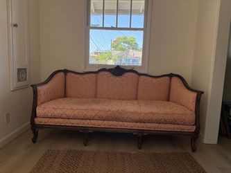 Pink Antique Couch
