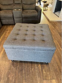 Large ottoman with storage