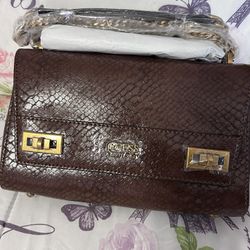 Guess Snake Skin Leather Bag 