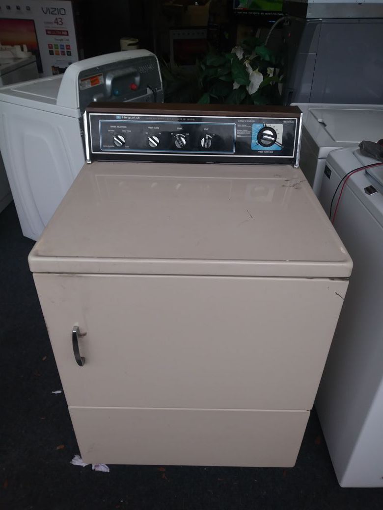 SUPER CONDITION OLD SCHOOL HEAVY DUTY HOTPOINT DRYER 3 MONTHS WARRANTY FREE IN (ALL CENTRAL FLORIDA )