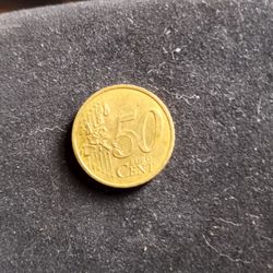 Very Rare Euro Cent Coin 50 Cent