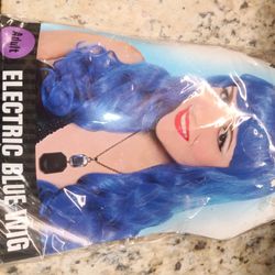 Blue Wig Halloween 