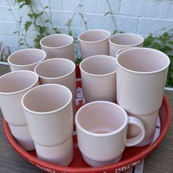 Tupperware Vintage Stackable Cup Tumblers