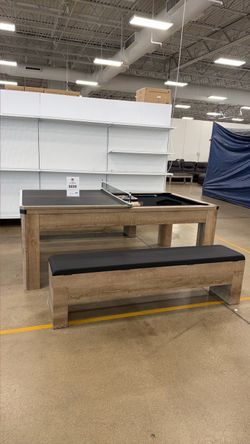 Multi-Game Table with Benches