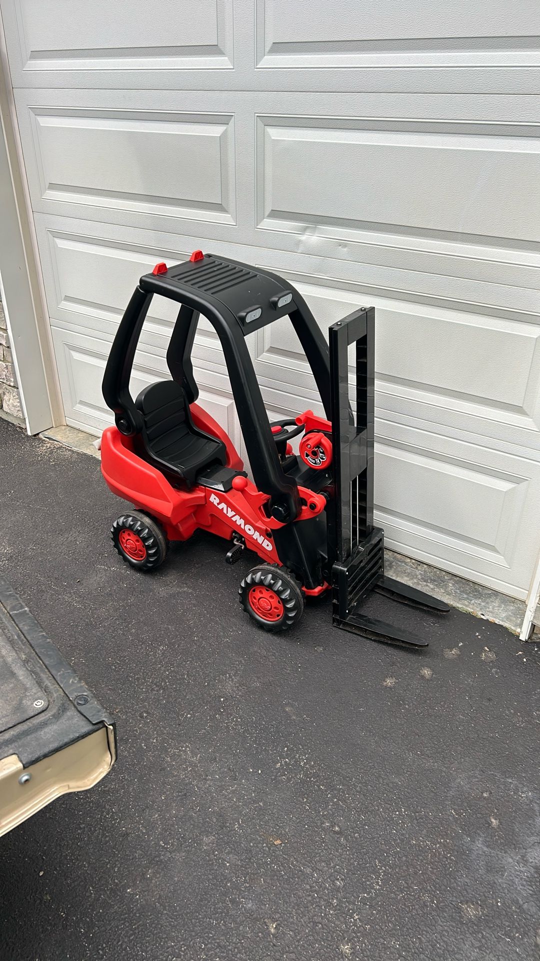 Kids Fork Lift Riding Peddle Toy