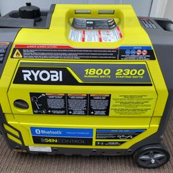Ryobi Generator with Bluetooth Super Quiet 