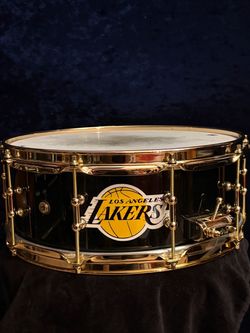 DW  SUPER SOLID CUSTOM Los Angeles Lakers Snare Collector’s Series Drum Workshop
