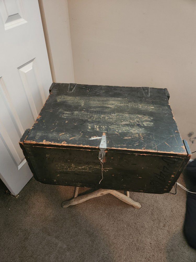 Storage Crate Turned Table
