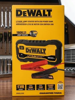 NEW. Dewalt 1800 amp car battery Jump Starter/USB power Bank