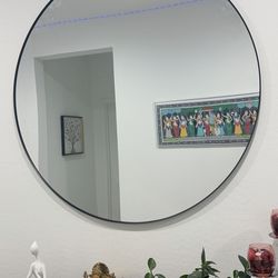 Round Big black mirror for sale