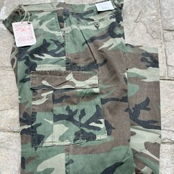 Men’s Rothco Camo Pants Vintage Wash Style Size 38