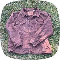 Levi's Type 3 Denim Trucker Jacket in a faded brown/plum colorway
