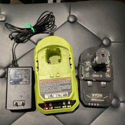 RYOBI BATTERY AND CHARGER 