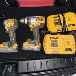 Dewalt Drills With batteries, Chargers And carry bag