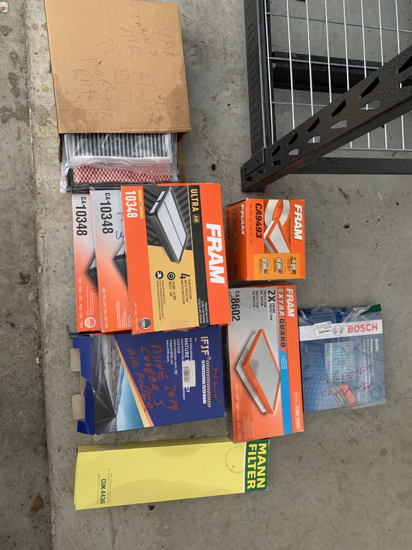 Free Assorted Air & Cabin Filters