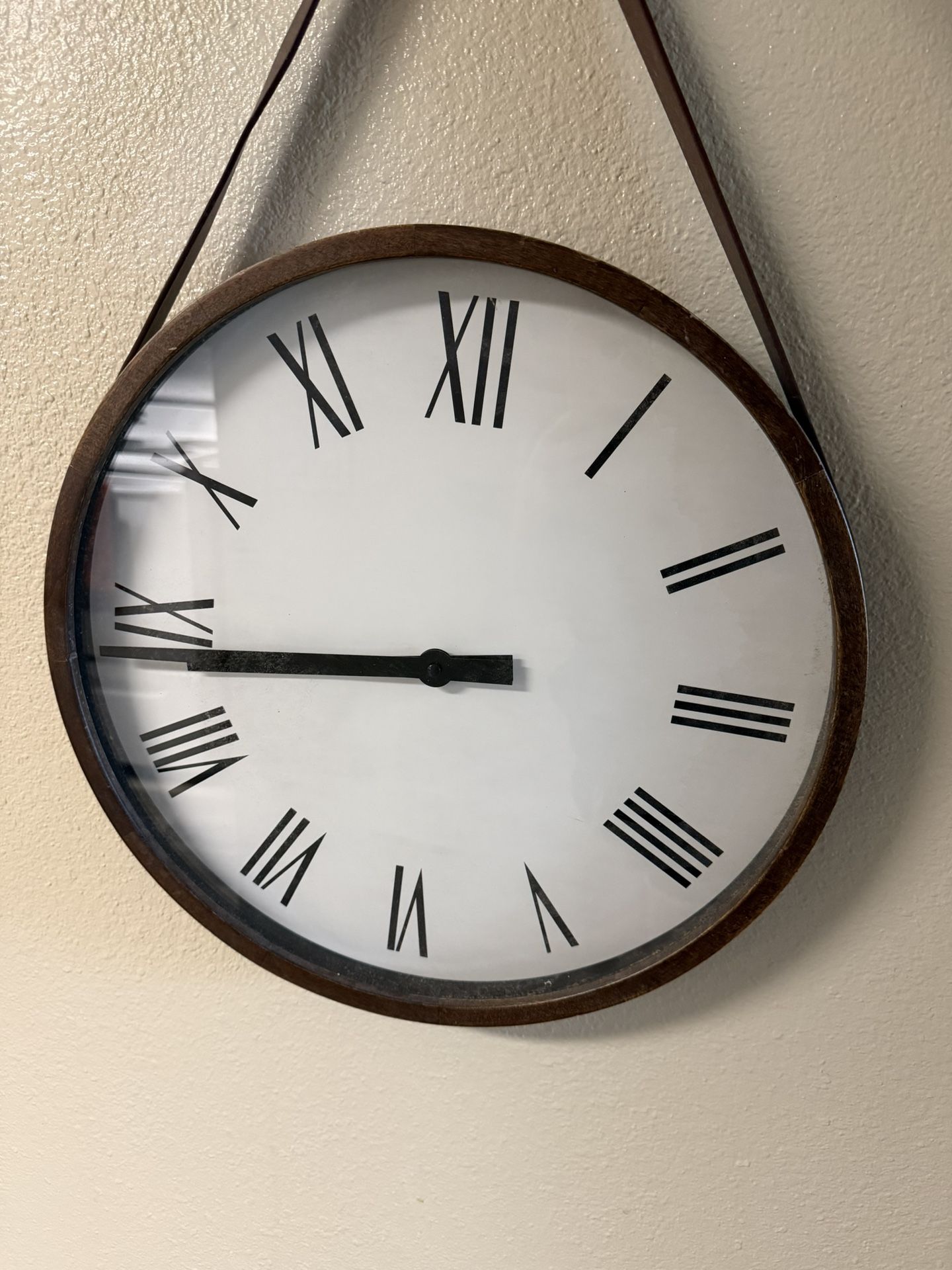 Wooden Hanging Clock