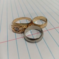 Selling Three 14 Karat Gold Rings.All for $650 https://offerup.com/redirect/?o=Ty5CTw==.