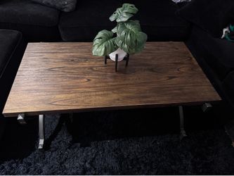 Wood coffee table